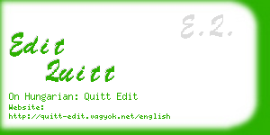 edit quitt business card